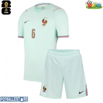 Frankrike Eduardo Camavinga #6 Bortedraktsett Barn VM 2026 Kortermet (+ Korte bukser)